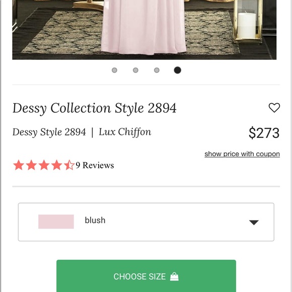 Dessy collection bridesmaid dress - Picture 6 of 6